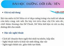 Bài Học Đường Đầu Tiên Trả Lời Câu Hỏi